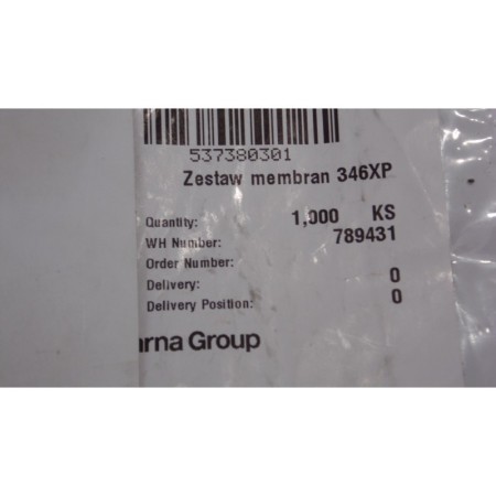 Zestaw membran gaźnika Husqvarna 346